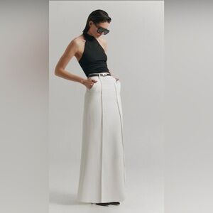 Elegant White Maxi Skirt